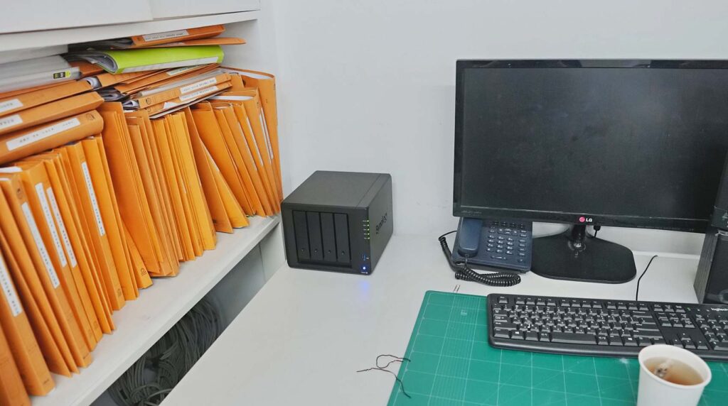 강남 인테리어 사무실 시놀로지 NAS 설치, 40TB 파일서버와 사내 파일공유